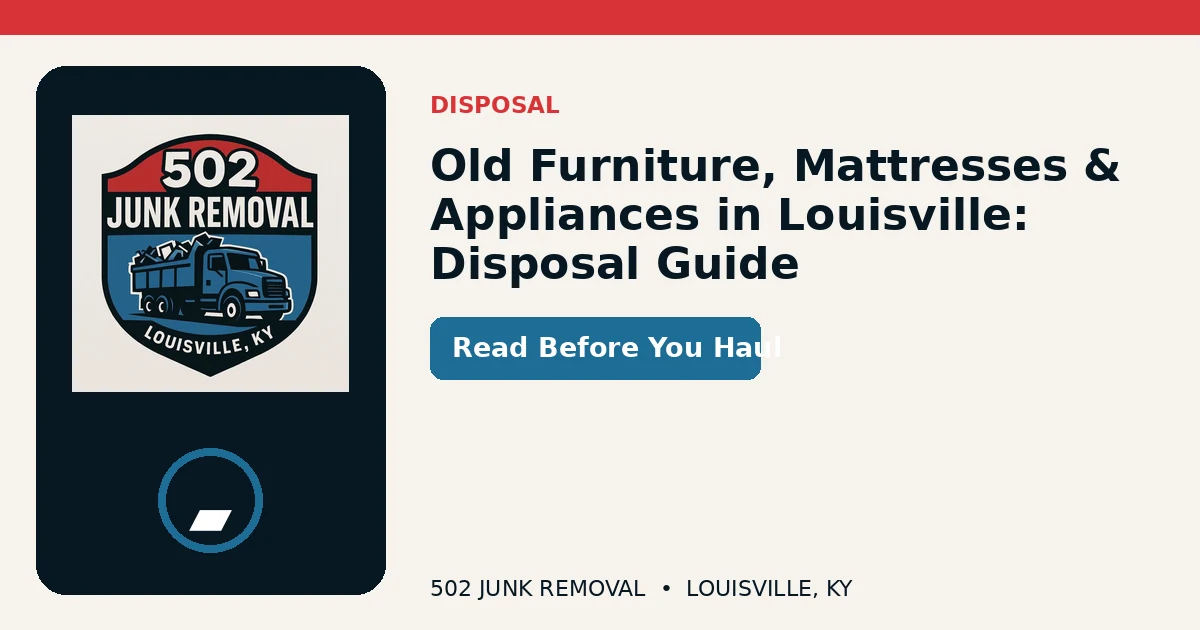 Social card for What to Do With Old Furniture, Mattresses, and Appliances in Louisville