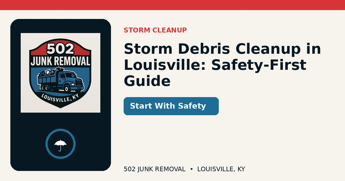 Social card for Storm Debris Cleanup: What Louisville Property Owners Should Do First