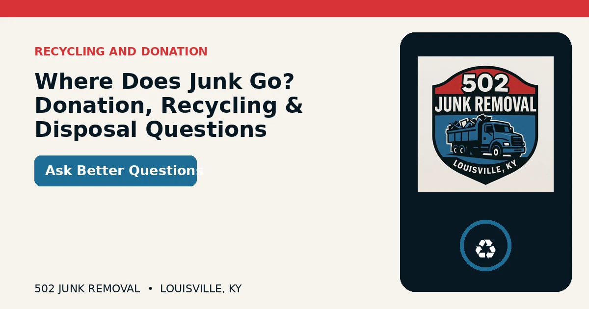 Social card for Where Your Junk Goes: Disposal, Donation, Recycling, and Better Questions to Ask
